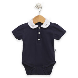 BODY CON CUELLO BORDADO M/C