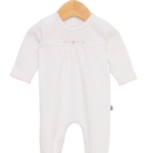 ENTERITO LARGO C/PIE Y CANESU (BORD FLORES ROCOCO)